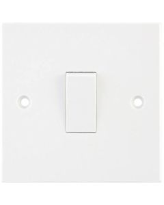 Selectric Square Edged 1 Gang 2 Way Light Plate Switch X-Rated 10A
