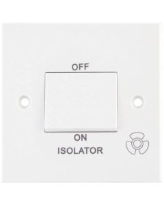 Selectric Square Edged 3 Pole Fan Isolator Switch X-Rated 10A