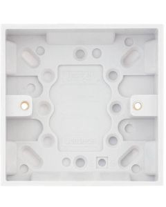 Selectric Square Edged 1 Gang Surface Pattress Box 25mm