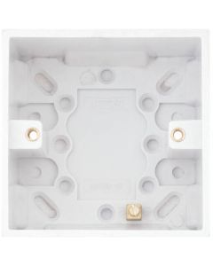 Selectric Square Edged 1 Gang Surface Pattress Box 47mm