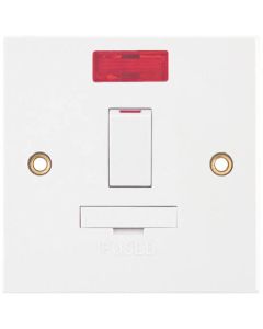 Selectric Square Edged DP Switched Fused Connection Unit With Neon 13A