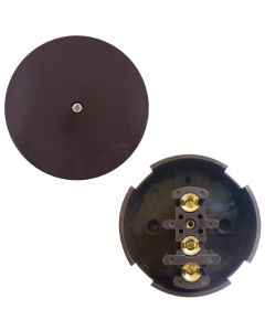 Selectric 3 Terminal Junction Box Brown 30A