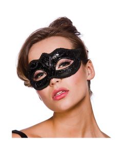 Wicked Costumes Black Glitter Verona Eyemask