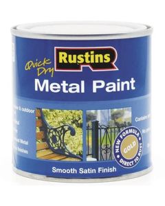 Rustins Quick Dry Metal Paint Gold 250ml