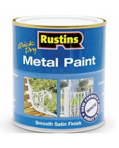 Rustins Quick Dry Metal Paint White 1L