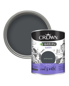 Crown Quick Dry Satin Anthracite 750ml