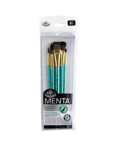 Royal &amp; Langnickel Menta&trade; Series 88 Synthetic Squirrel Watercolour Variety Brush Set 5pce