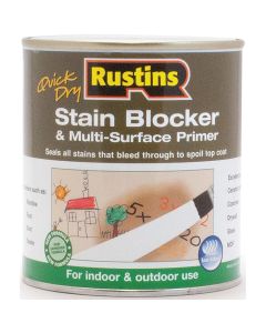 Rustins Quick Dry Stain Blocker & Multi Surface Primer Matt White 1L