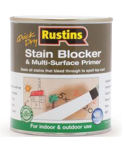 Rustins Quick Dry Stain Blocker & Multi Surface Primer Matt White 500ml