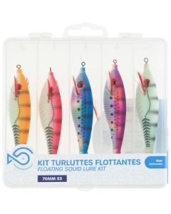 SERT Floating Squid Jig Kit 70mm 5pk