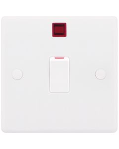 Selectric Smooth Edged DP Plate Switch With Neon 20A