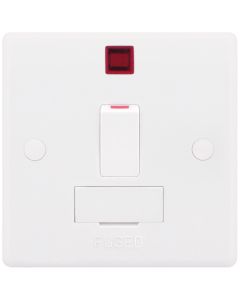 Selectric Smooth Edged DP Switched Fused Connection Unit With Neon 13A