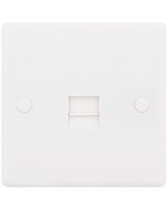 Selectric Smooth Edged 1 Gang Secondary Telephone Socket
