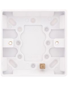 Selectric Smooth Edged 1 Gang Pattress Box 16mm