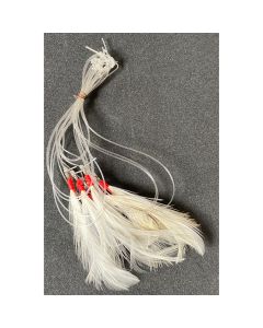 Strike 6 Hook White Cod Feathers Hook Size 6/0