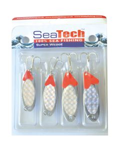 Seatech Super Wedge 50g & 60g Silver 4pk