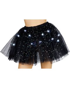 Wicked Costumes Black Light Up Sparkle Tutu