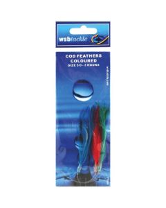 WSB Cod Feathers Coloured 5/0 3 Hook