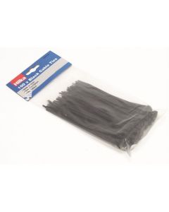 Hilka Cable Ties Black 150mm 100 Piece