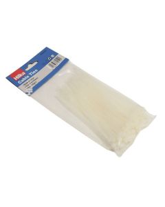 Hilka Cable Ties White 150mm 100 Piece