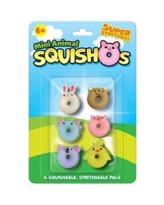 KandyToys Mini Animal Squisho's 6pk