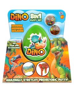 KandyToys 8-In-1 Dino Putty Set