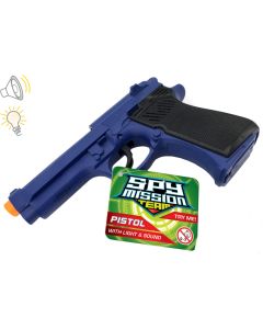 Spy Mission Pistol With Light & Sound Effects