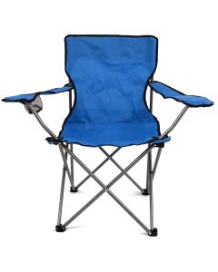 KandyToys Captains Camping Chair With Cup Holder Blue/Black
