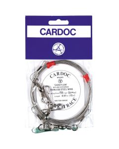 Cardoc Wire Trace & Crimps Nylon Coated Wire 27kg 7.5m