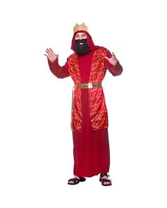 Wicked Costumes Adult Male Red Wise Man Plus Size