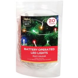 Festive Magic LED Battery Operated 20 String Lights Multicolour