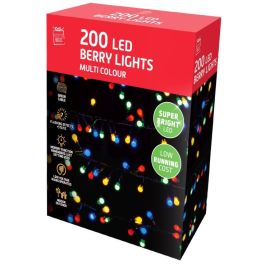 Festive Magic LED Berry Lights 200 Multicolour